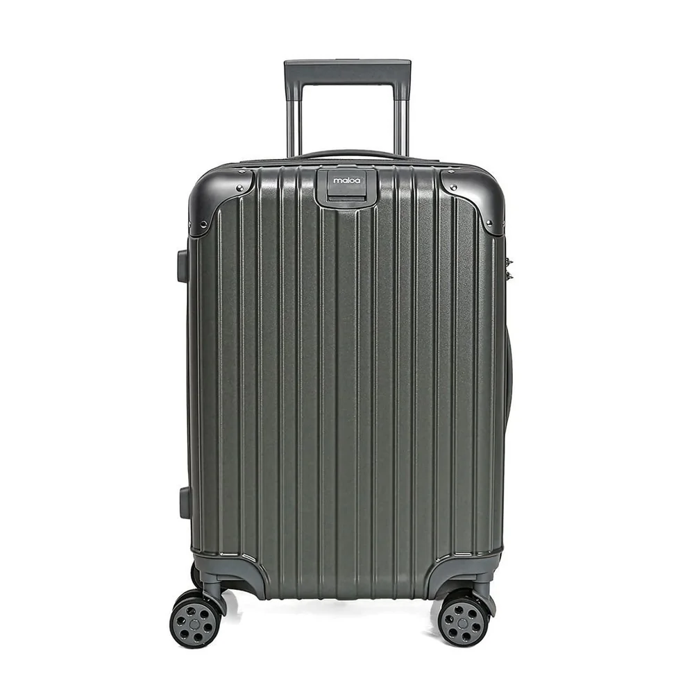Mala De Viagem Média 23kg Abs Policarbonato Com Expansor Brasil Maloa Chumbo
