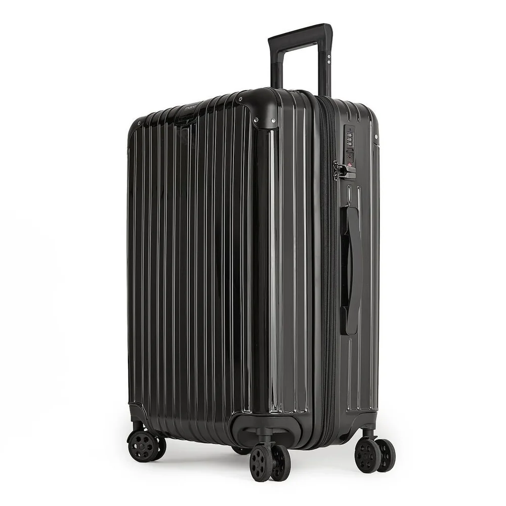 Mala De Viagem Média 23kg Abs Policarbonato Com Expansor Brasil Maloa Preto