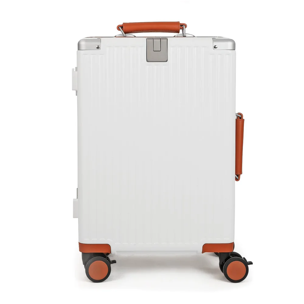 Mala De Viagem Pequena De Bordo 10 Kg Policarbonato Capri Maloa Branco