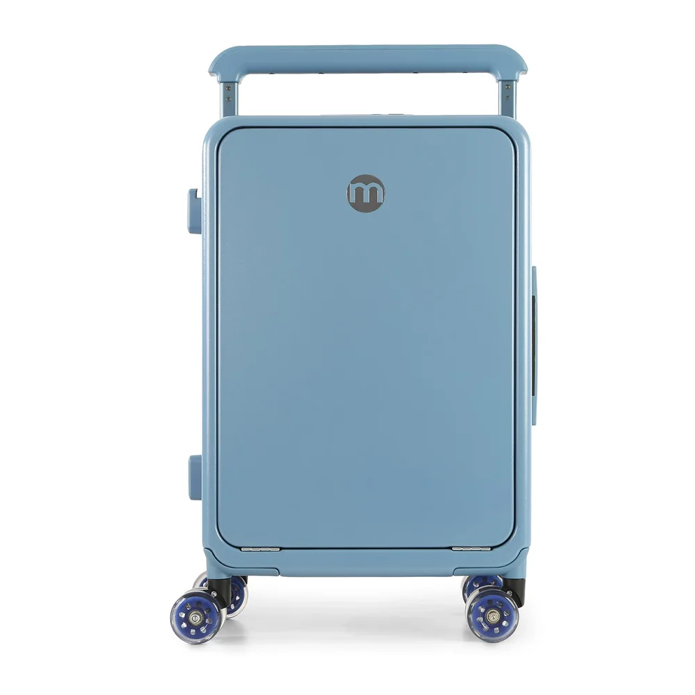 Mala De Viagem Pequena De Bordo 10 Kg Policarbonato Chicago Maloa Azul