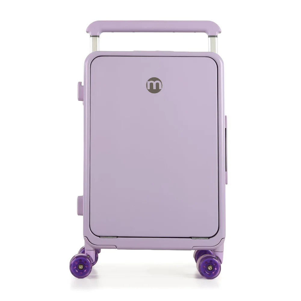 Mala De Viagem Pequena De Bordo 10 Kg Policarbonato Chicago Maloa Lilás