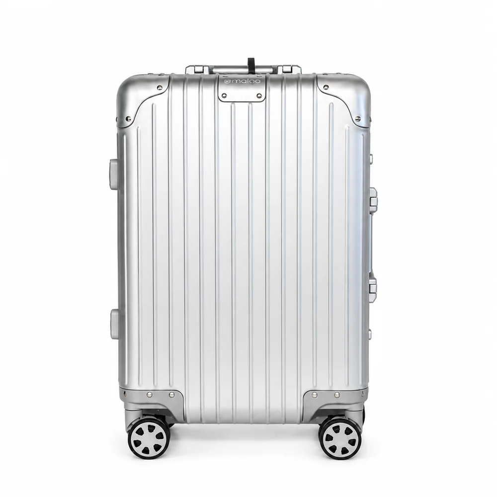Mala de Viagem Média 23kg em Aluminio Dubai Maloa Prata