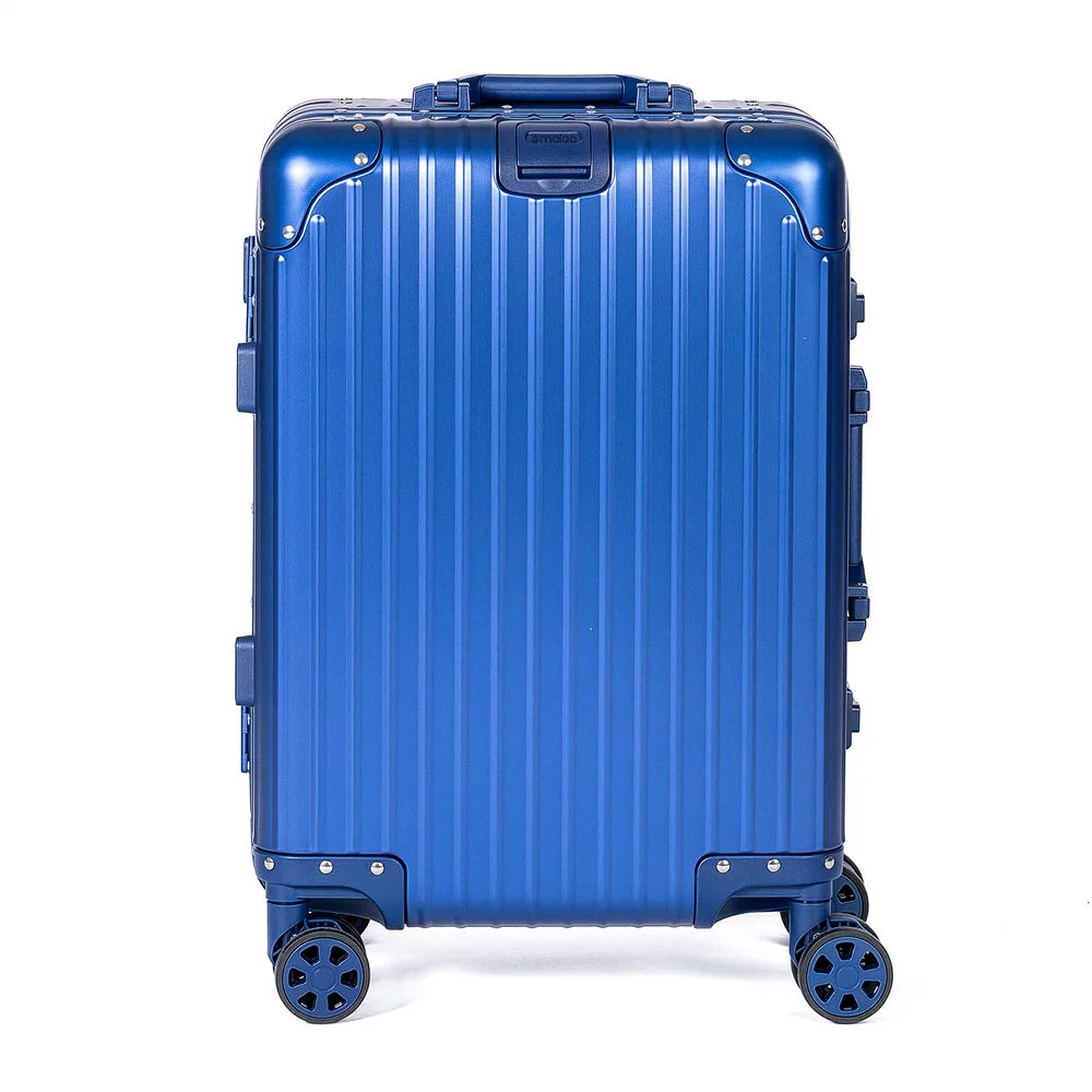 Mala de Viagem Pequena de Bordo 10 kg em Aluminio Dubai Colors Maloa Azul