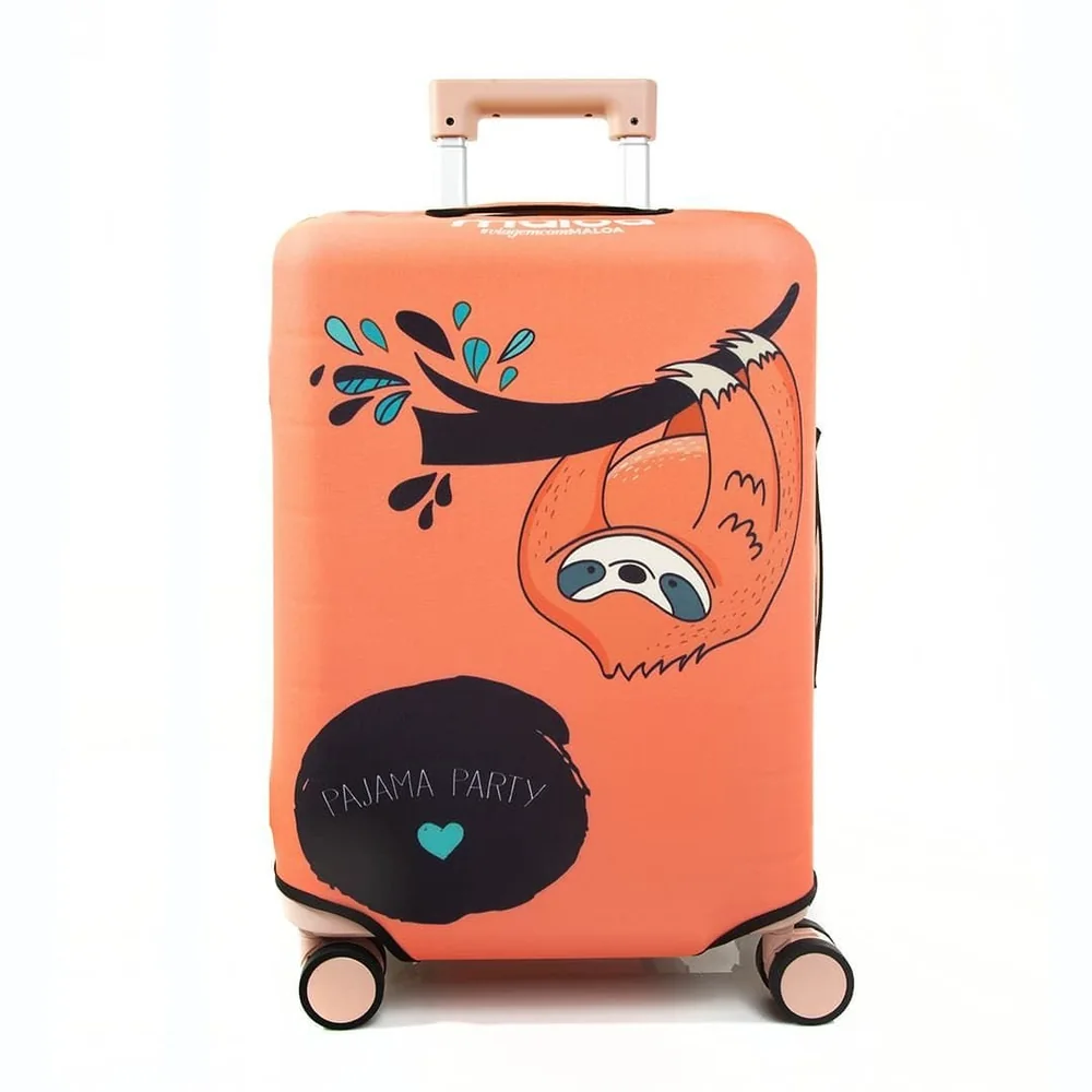 Capa De Mala Maloa Alça Tradicional Preguiça Pajama Laranja