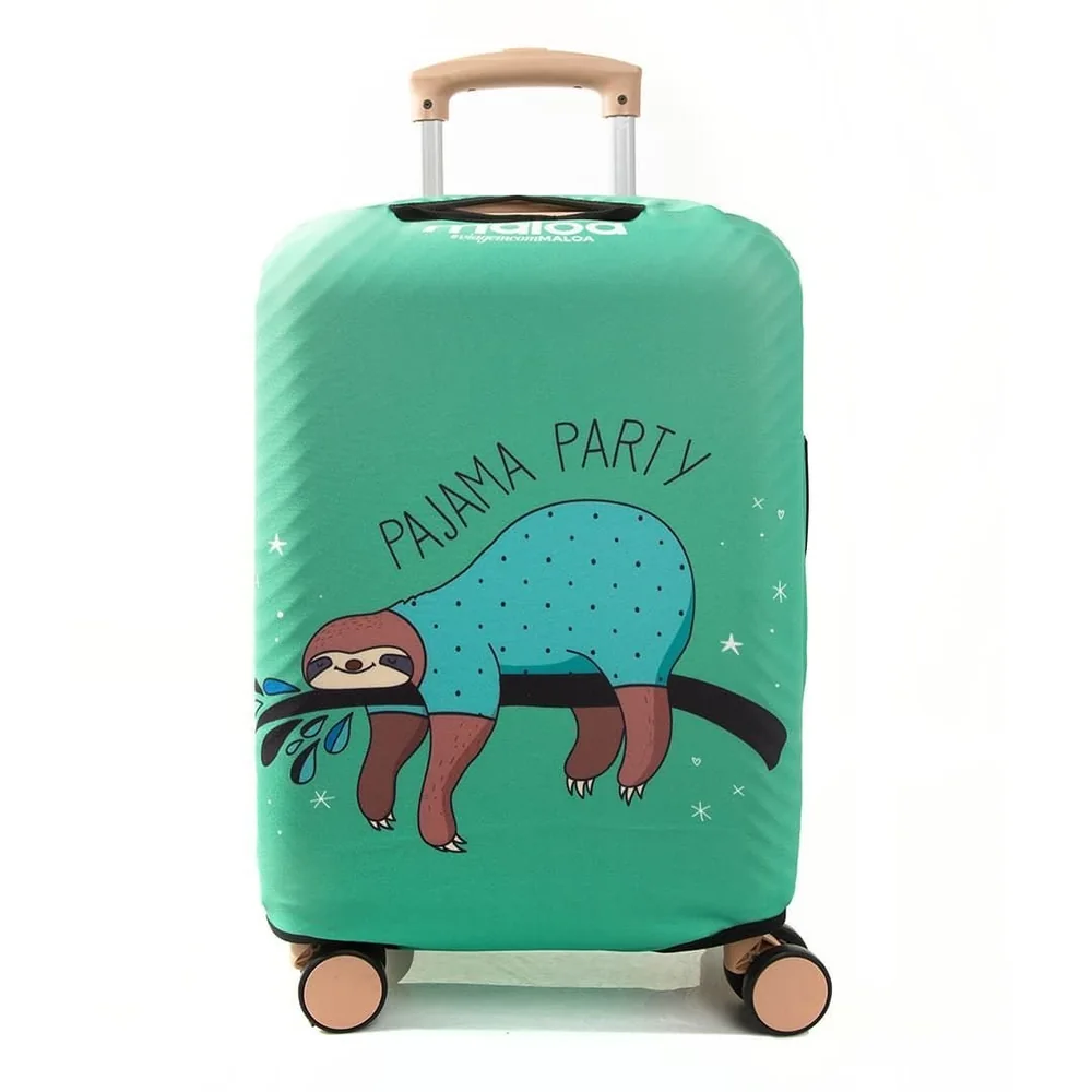 Capa De Mala Maloa Alça Tradicional Preguiça Pajama Verde