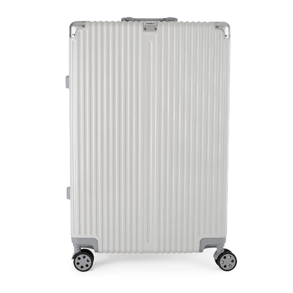 Mala De Viagem Grande 32kg Policarbonato Abs Noruega Maloa Branco