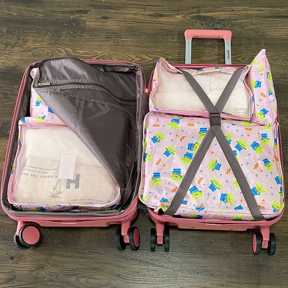 Kit Organizador De Mala 6 Peças Toy Story Rosa