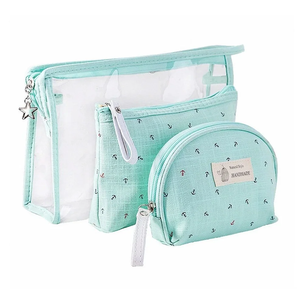 Kit Necessaire Handmade 3 Peças Acqua
