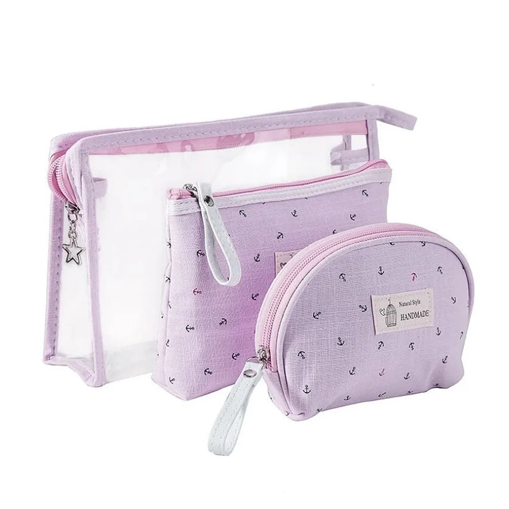 Kit Necessaire Handmade 3 Peças Roxo