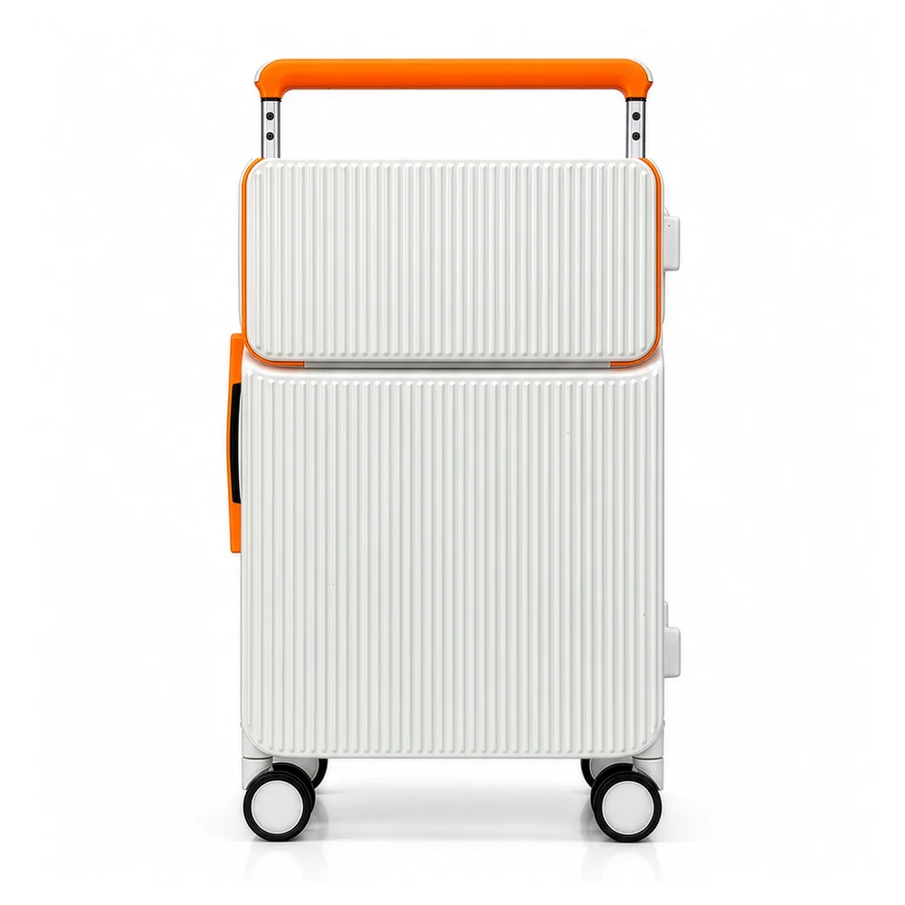 Mala de Viagem Pequena de Bordo 10kg em Policarbonato Qatar Maloa Branco