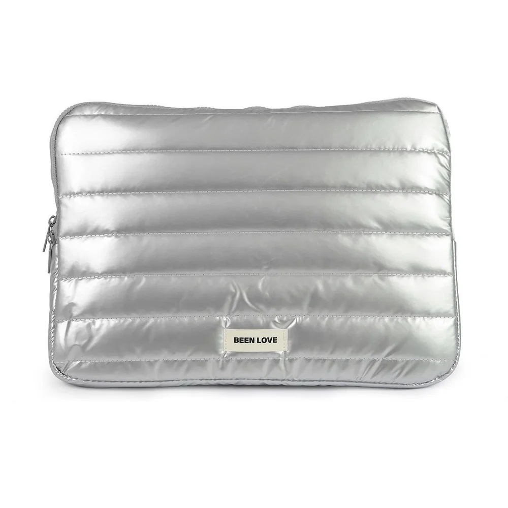 Porta Notebook 14 Polegadas Multifuncional Puffer Maloa Prata