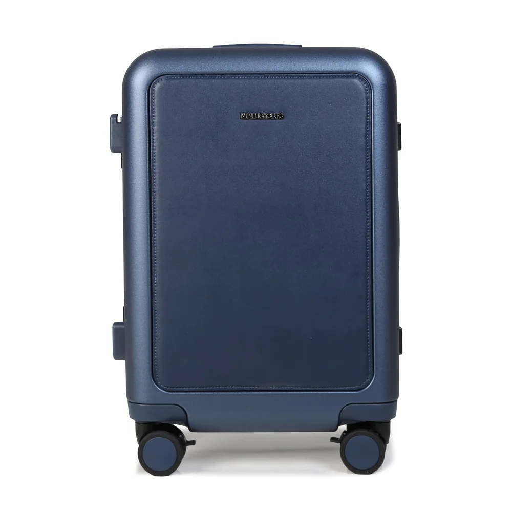 Mala De Viagem Pequena De Bordo 10 Kg Policarbonato Verona Maloa Azul Marinho