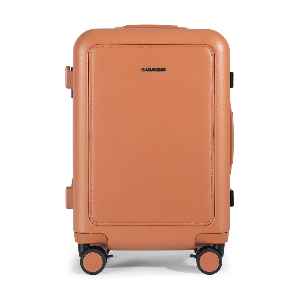 Mala De Viagem Pequena De Bordo 10 Kg Policarbonato Verona Maloa Marrom